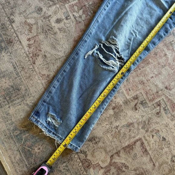 Rewash High Rise Jeans Y2K Streetwear 9/29 Junior Crop Vintage Staple Distressed - Picture 13 of 16